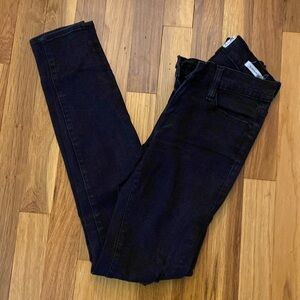 Frame Denim Women’s Black Le Skinny De Jeanne Jeans Size 25